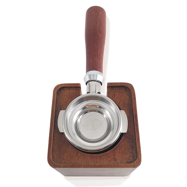 Coffee Wooden Tamper Stand Stand Coffee Measure Tamper Spoon Measure Tamper Black Express Stand Coffee Spoon