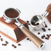 51/54/58MM Barista Coffee Bottomless Portafilter with Wood Handle