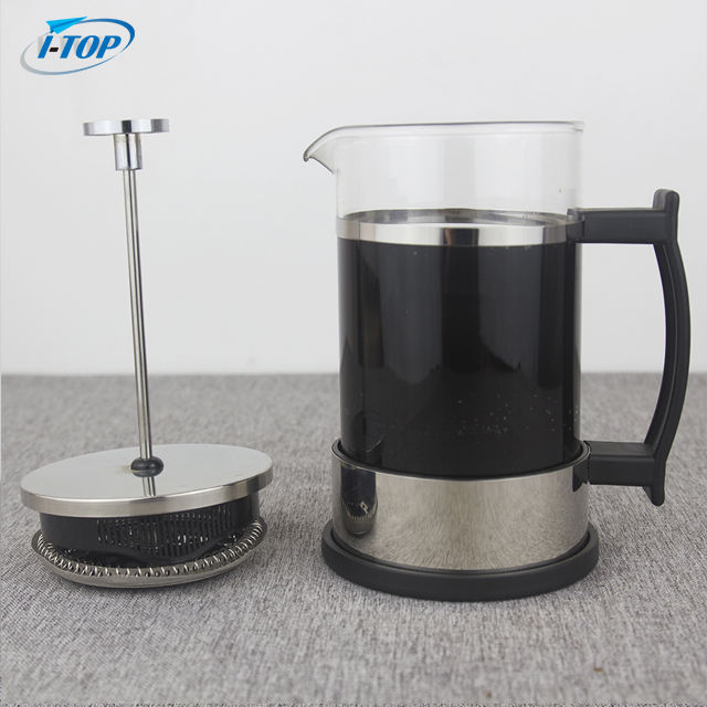 I-TOP GFP13 FREE Sample 600ml 800ml 1000ml low price dropshipping coffee maker cafetiere stainless glass coffee french press