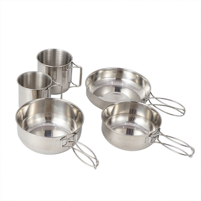 SET-P8 Cookware Set Wholesale Camping Cookware Cooking Pot Cookingware Set For Indoor And Hiking