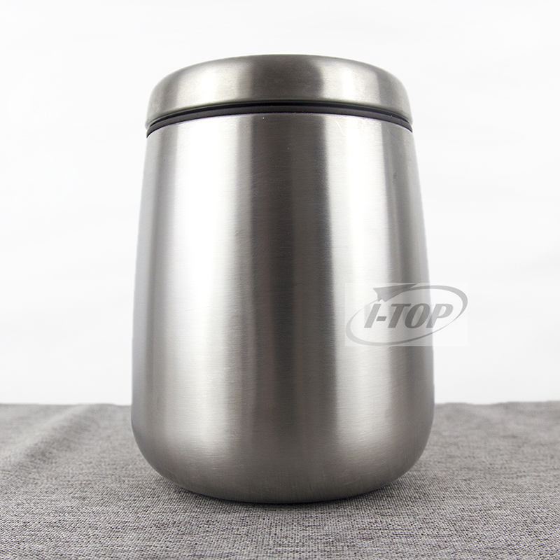 Amazon Top Seller Metal Coffee Canister Stainless Steel with Airtight Seal Lid Can Jar
