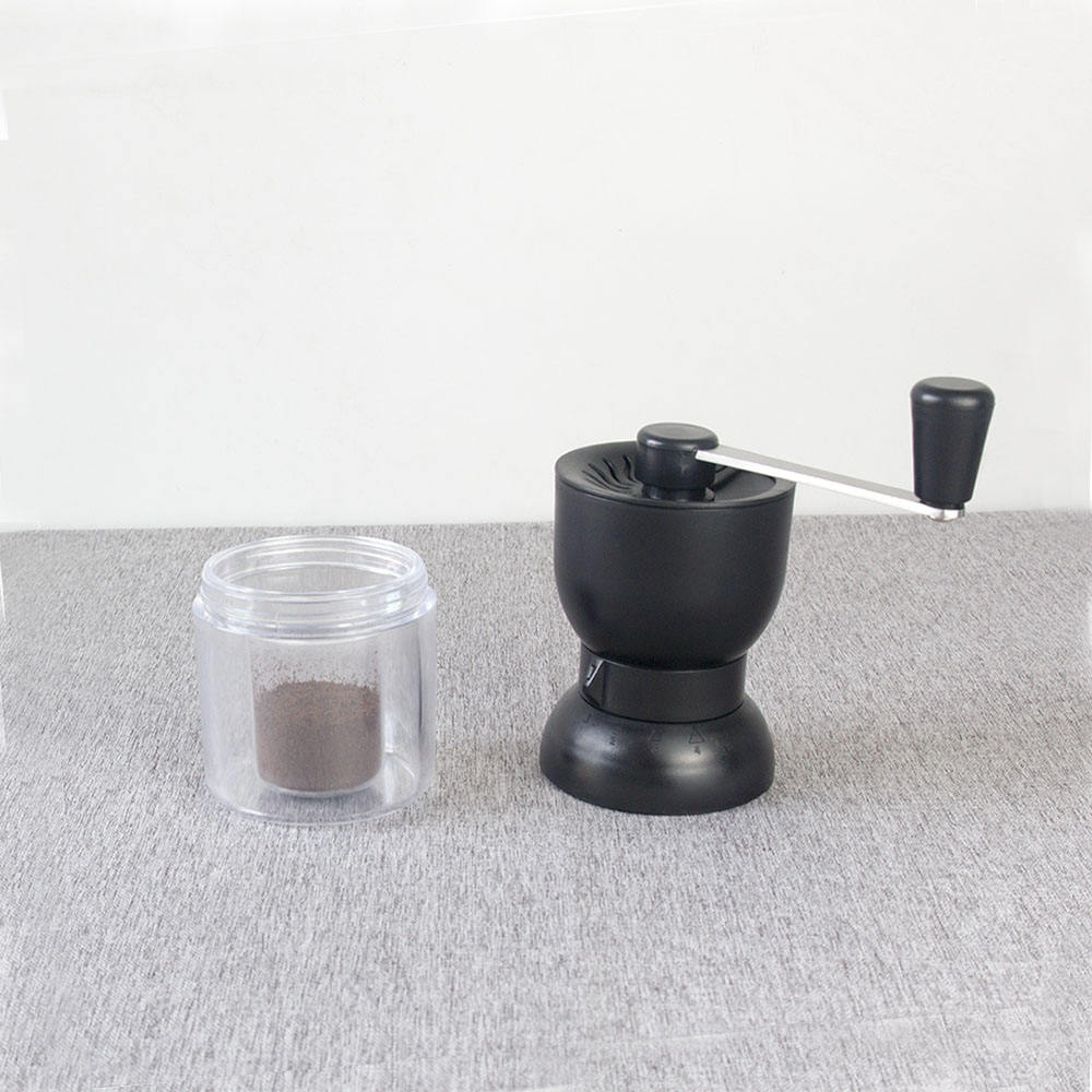 Small Acrylic Plastic Handle Manual Coffee Grinder Suitable for Home
