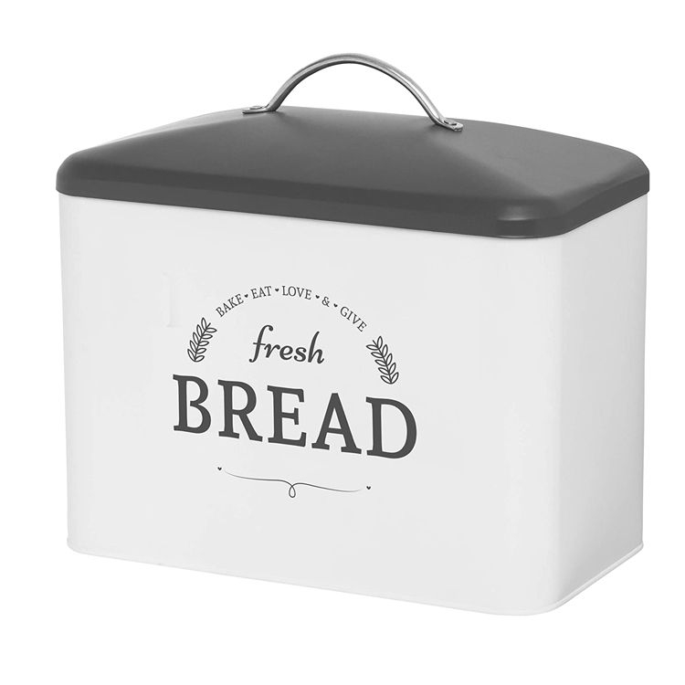 Factory Direct Custom Stainless Steel Food Storage Box Wholesale Unique White Novelty Bread Bin