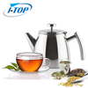 1.2 L Heat resistant satin tea Kettle Double walled Stainless Steel Teapot with infuser