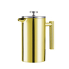 Wholesale Vacuum Double Wall Manual Stainless Steel Filter Mesh Coffee Maker French Press Coffee Pot