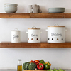 2022 Hot Sale Metal Garlic Potato and Onion Food Storage Containers Kitchen Canister Set With Lid of 3