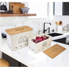 Onions Potatoes and Garlic Storage Box Canisters Set Storage Box
