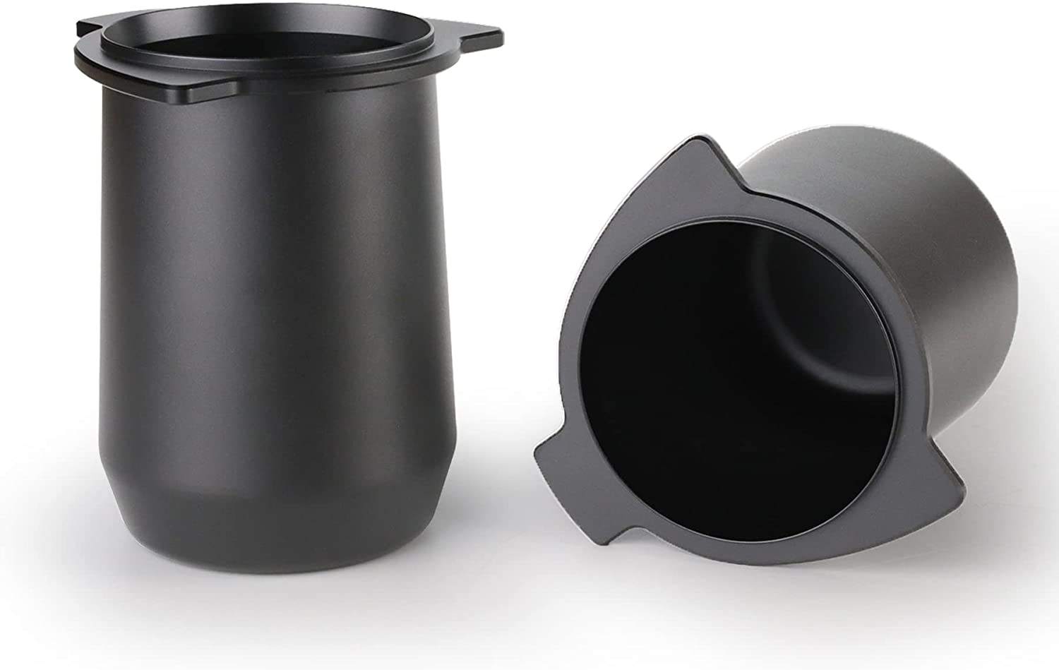 58mm Portafilter Dosing Cup Espresso Coffee Dosing Cup 304 Stainless Steel Matte Black Non-stick Coating