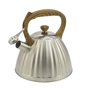 IT-CP1018 High Quality Silver Color Painting stainless steel kettle bells whistling tea kettle