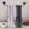 Manual Coffee Grinder with Stainless Steel Burr Adjustable Settings Hand Coffee Grinder Aviation Aluminum Manual Steel Core