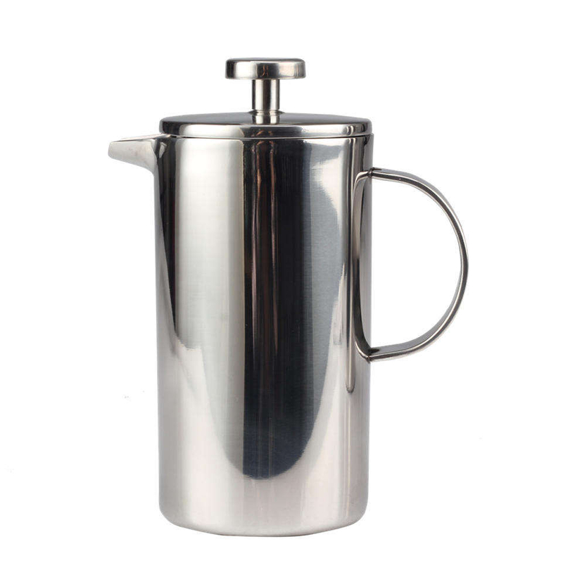 304 Grade Stainless Steel, Double Wall Insulated French Press Coffee Maker