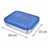 Custom Logo Dishwasher Safe BPA free Kids Stainless Steel Leak Resistant Lunch Box with Latches