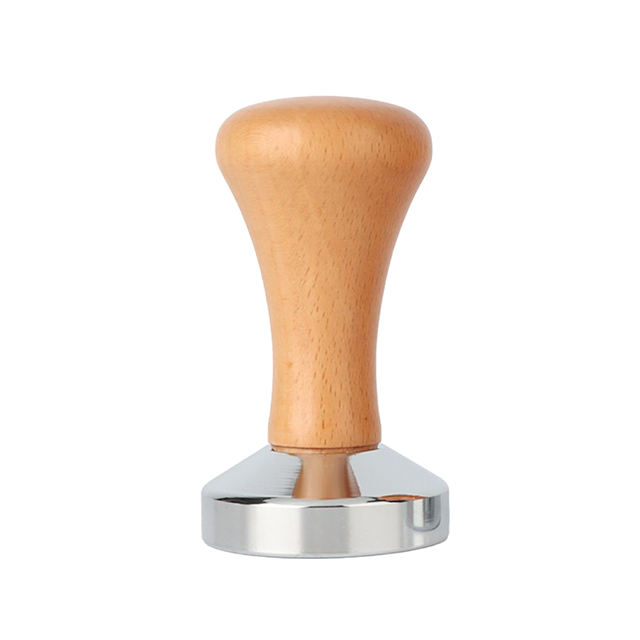 Durable Espresso Tamper Espresso Machine with Mat Professional Barista Espresso Wooden Hand Coffee Tamper