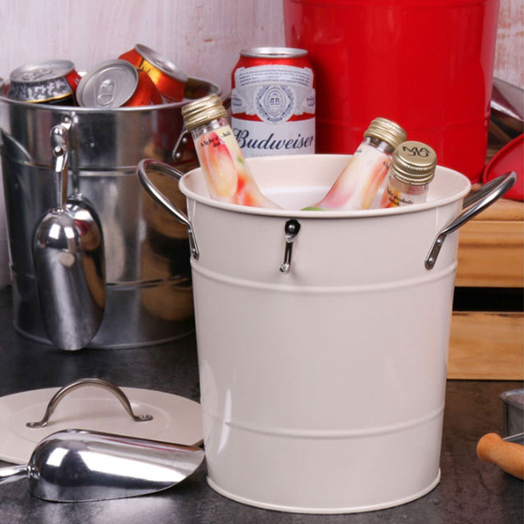 Bar Supply party Ice beer bucket Double Wall Stainless Steel Insulated Ice Bucket for Home Bar