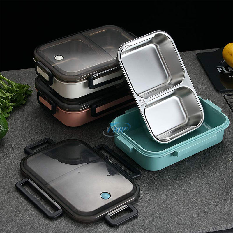 Hot sale Dishwasher Safe Eco-Friendly Lunch Boxs Stainless Steel Food Snack Container bento Lunch Boxs with 5 compartments
