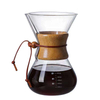 Hot Selling Pour Over Coffee Maker High Borosilicate Glass Carafe With Paperless Stainless Steel Coffee Drip And Wood Sleeve