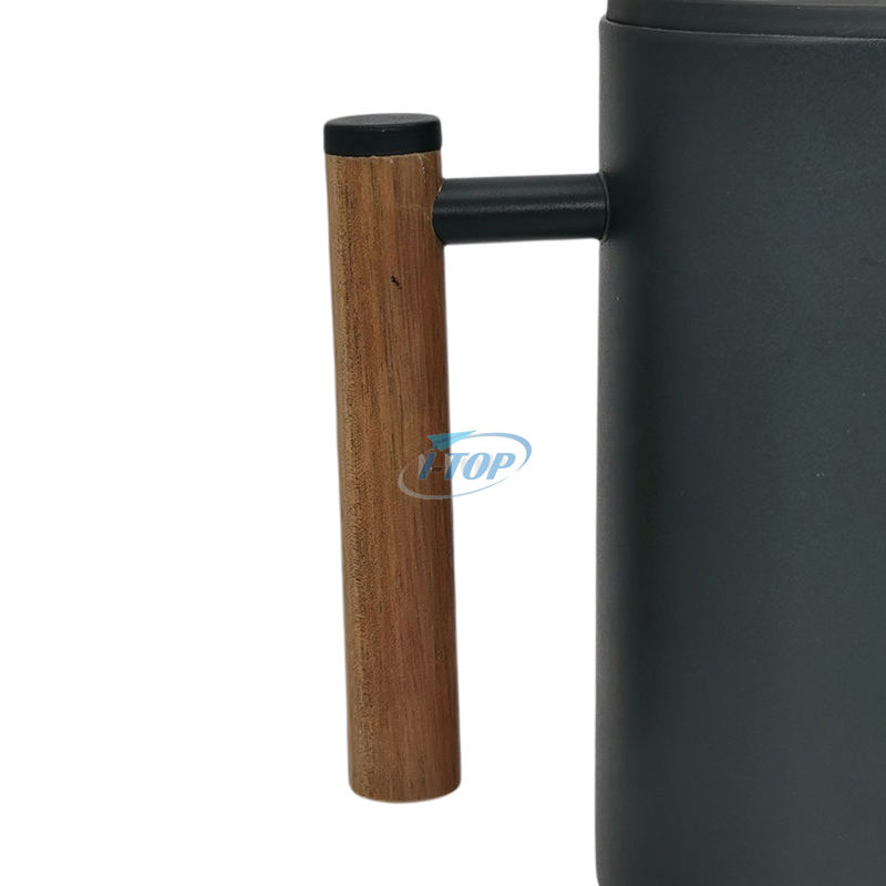 Black Coffee Press Stainless Steel Heat Resistant 350/800/1000ml Double Wall French Press