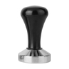 Espresso Tamper Set 51mm-58mm Flat Base Professional Barista Espresso Black Aluminum Alloy Coffee Tamper