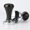 Espresso Tamper Set 51mm-58mm Flat Base Professional Barista Espresso Black Aluminum Alloy Coffee Tamper