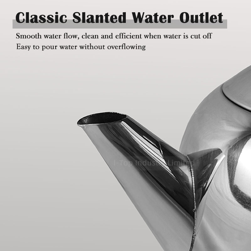 1200ml Stainless Steel Teapot Removable Filter Screen Coffee Pot Restaurant Hotel Teapot