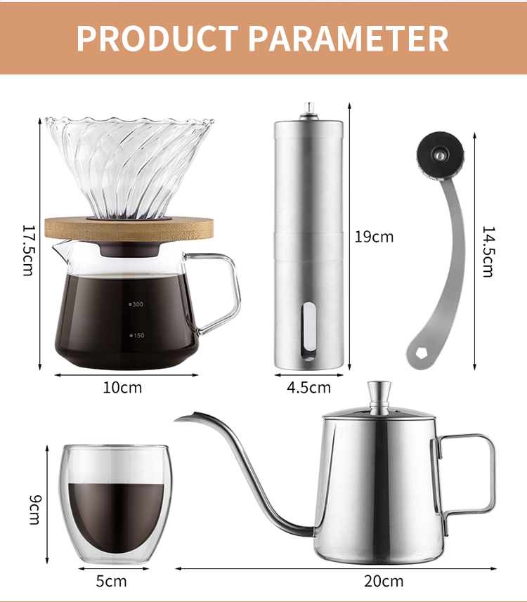 Hot Sale Portable Coffee Maker Ethiopian Hand Brewed V60 Travel Luxury Coffee Gift Sets