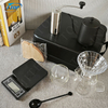 Wholesale Coffee Maker Set Gift Coffee Accessories Set With Includes Kettle Manual Grinder And Glass Cup