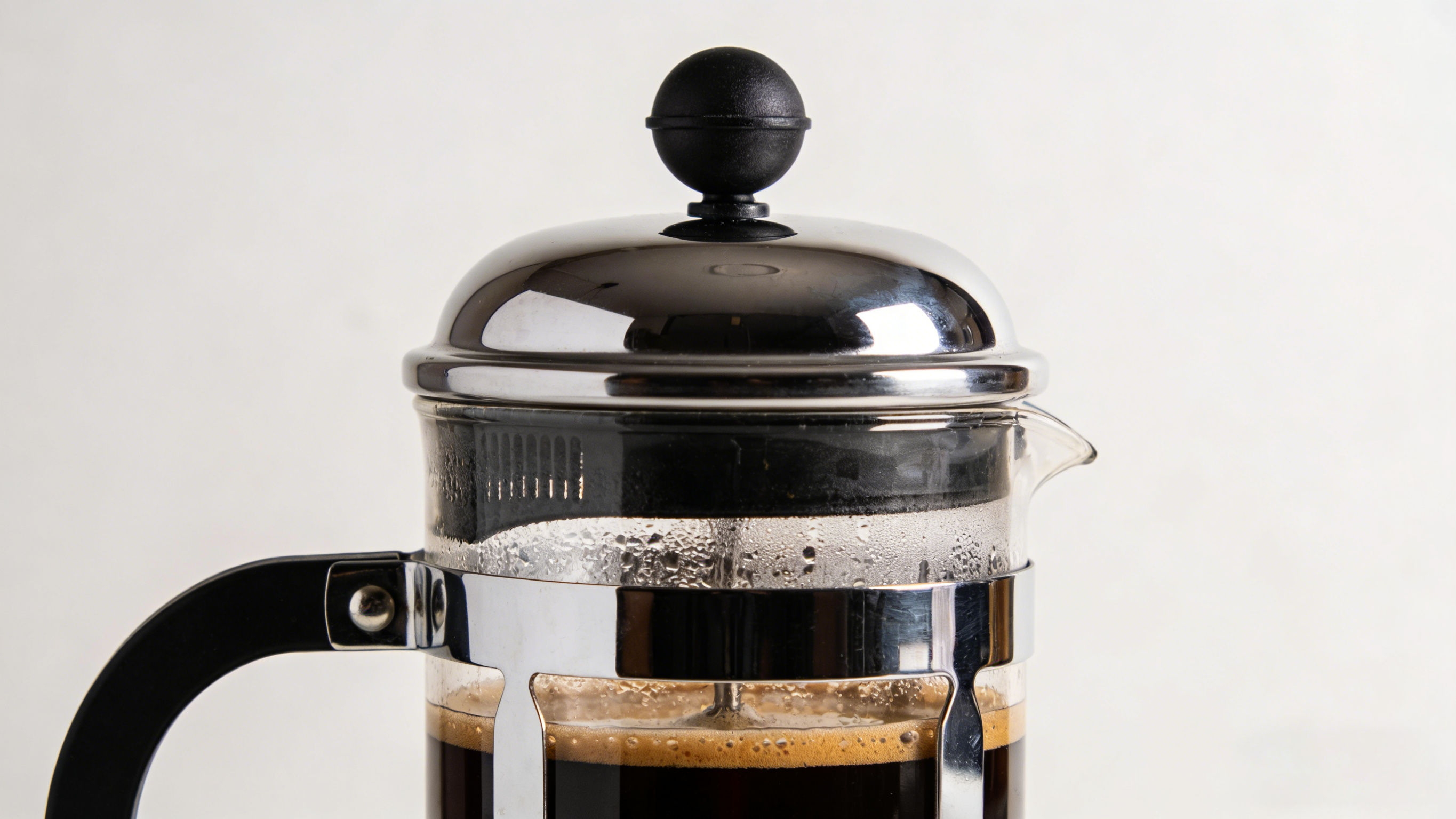 french press coffee glass