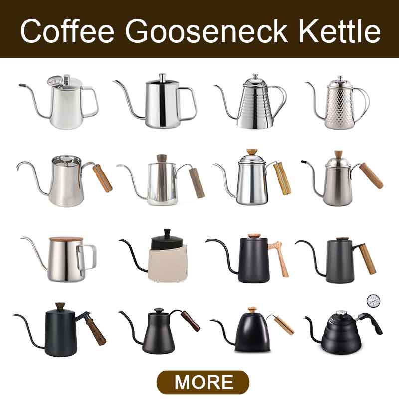 Barista Pour Over Coffee And Tea with Thermometer for Exact Temperature Pour Drip Spout Gooseneck Kettle