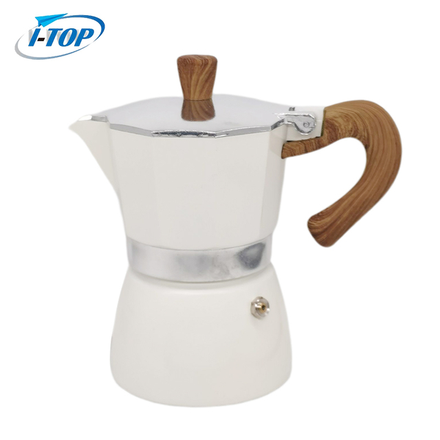 Best Moka Pot Aluminum Alloy Colorful Espresso Maker Mocha Pot Heat Induction Available Nylon Handle
