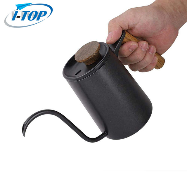 304 High Quality Black Tea Coffee Pour Over Coffee Kettle Pot Stainless Steel Gooseneck Kettle