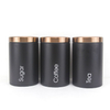 Custom Stainless Steel Coating Kitchen Food Storage Jar Airtight Coffee Tea Sugar Canister Sets