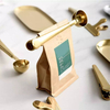 Colorful Measure Spoon Food Grade Metal Coffee Scoop Gold Stainless Steel Coffee Measuring Spoon Scoop With Sealing Clip
