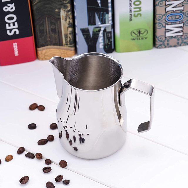 Milk Pitcher Espresso Steaming Pitcher Stainless Steel Cappuccino Latte Art Cup Coffee Frothing Picther Milk Jug