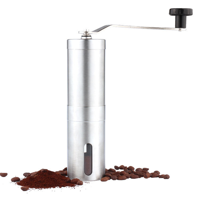 High-quality Stainless Steel Portable Manual Coffee Grinder Suitable for Home Use
