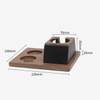Three Holes 51/53/58MM Wood Coffee Espresso Tamper Holder Barista Coffee Tamper Holder Home Coffee Accessories