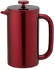 French Press Coffee Maker, Includes Clip Scoop! Fingerprint Resistant, Double Wall Insulated Stainless Steel, Large 4 Cup