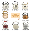 IT-CP1057 Whistling Tea Kettle 3.0L Tea Pot Customized Color Stainless Steel Hot Water Teapot for ALL Stovetop