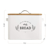 Large Bread Storage Container Box Extra Large Vintage Farmhouse Metal Food Bread Bin For Kitchen Countertop