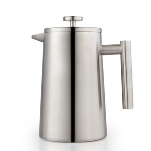 Dishwasher Safe Coffee Press Durable Double Wall 304 Stainless Steel Cafetiere No Coffee Grounds french press
