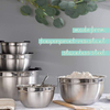 2022 latest designer salad bowls 201 stainless steel durable mixing bowl salad bowl with grater