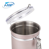 stainless steel canister tea coffee metal air tight container sets jar