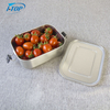 Food Grade Rectangular Metal Stainless Steel Bento Lunch Box