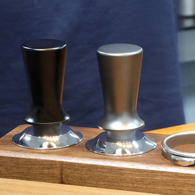 Espresso Tamper Calibrated Pressure Anti-Stick Self-Leveling Refined Handle Stainless Steel Coffee Tamper