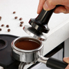 Black Aluminum Handle And Stand Barista Espresso Tamper 51-58mm Base Coffee Tamper with Spring