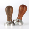Barista Espresso Coffee Press With Tamper Mat Tamper with 304 Stainless Steel Base Wooden Handle Coffee Tamper