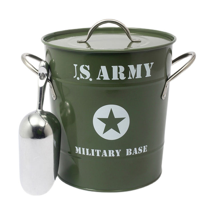 Wine Bucket Wholesale Double Wall Stainless Steel Insulated champagne Ice Bucket With included Strainer Keeps Ice Cold