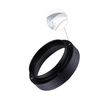 Dosing Rings Aluminum Coffee Powder Dosing Rings Funnel with Magnetic Replacement Coffee Maker Accessory Black(58MM)