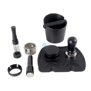 Espresso Coffee Barista Stirring Needles Coffee Tamper Espresso Distribution Diamond-cut Handle Set