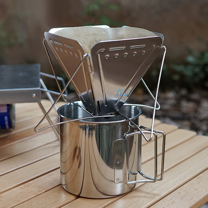 Stainless Steel Brew Kettle Pour Over Meker Filter Coffee Dripper