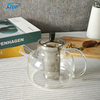 Glass Teapot Kettle with Stainless Steel Removable Infuser for Blooming Tea & Loose Leaf Tea